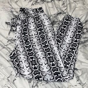 Express Snakeskin Joggers